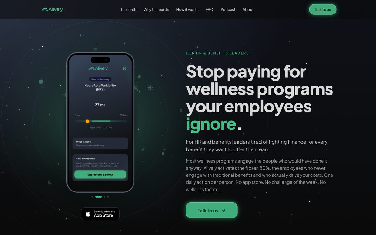 Alively AI website
