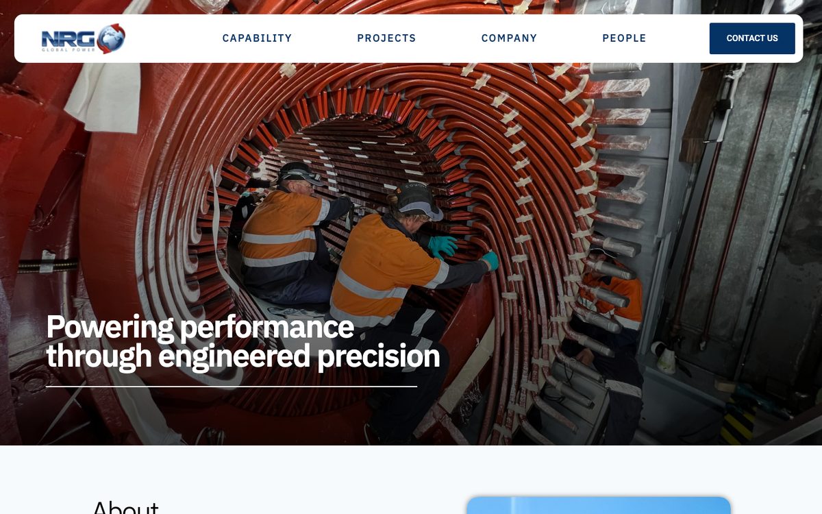 NRG Global Power website